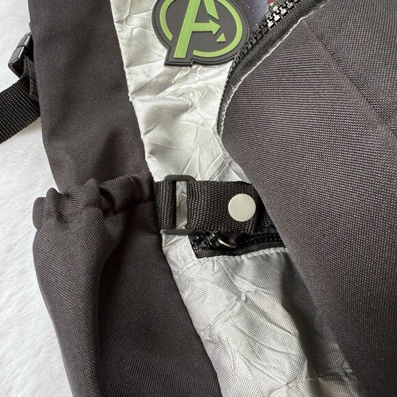 Marvel Avengers Infinity War Backpack Book Bag Fold Over Padded With Lunch Box - Picture 16 of 16